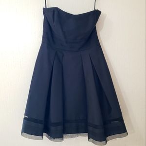 White House Black Market Black Strapless Dress Size 8